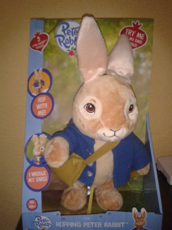 talking and hopping peter rabbit